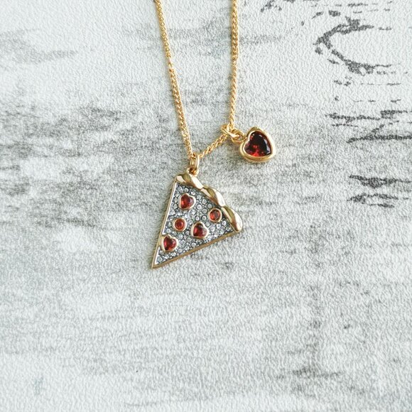Kate Spade Jewelry - Kate Spade Gold Multicolor Necklace - Pizza My Heart